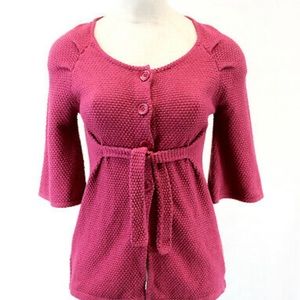 Anthropologie Tabitha Belted Cardigan Sweater